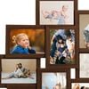 vidaXL Collage Photo Frame for 10x(10x15 cm) Picture Dark Brown MDF