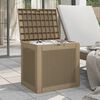 vidaXL Garden Storage Box Light Brown 55.5x43x53 cm Polypropylene