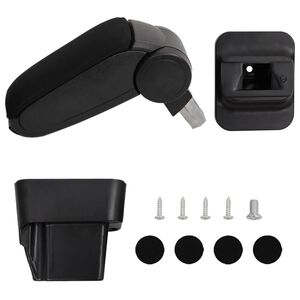 vidaXL Car Armrest for OPEL ASTRA H (2004-2010) Black 13x34x(33-46) cm ABS