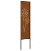 vidaXL Garden Privacy Screen Rusty 32 x 140 cm Weathering steel