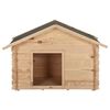 vidaXL Dog House 120x70x100.6 cm Solid Pine Wood 14 mm
