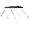 vidaXL 3-bow Bimini Top with Mesh Sidewalls 183x(137-152)x137 cm