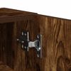 vidaXL Bathroom Cabinet with Roll Holder Smoked Oak 20.5x22x72 cm