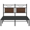 vidaXL Bed Frame without Mattress Brown Oak 120x190 cm Small Double Engineered Wood