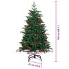 vidaXL Artificial Christmas Tree with 150 LEDs with Stand Green 150 cm