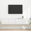 vidaXL TV Wall Cabinet 2 pcs Gloss White 78.5 x 31 x 29.5 cm