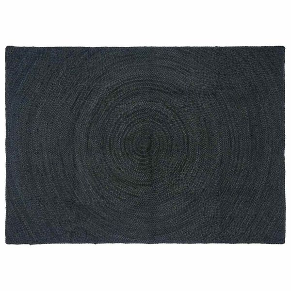 vidaXL Area Rugs Rectangular Dark Grey 120 x 170 cm Jute