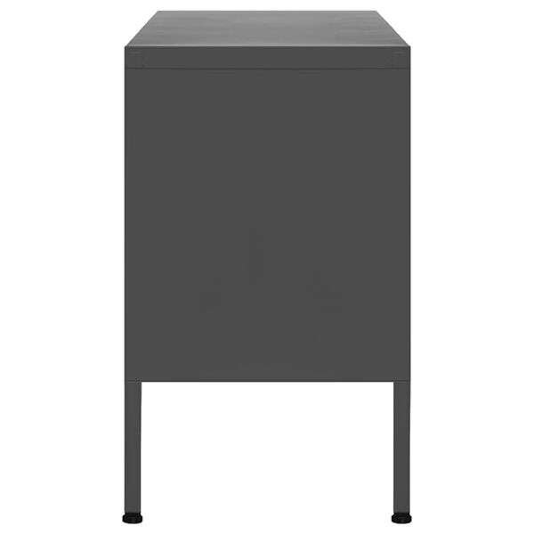 vidaXL TV Cabinet Anthracite 105x35x50 cm Steel