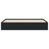 vidaXL Bed Frame with Drawers without Mattress Black 200x200 cm