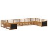 vidaXL Sofa Sets 10 pcs Solid Acacia Wood