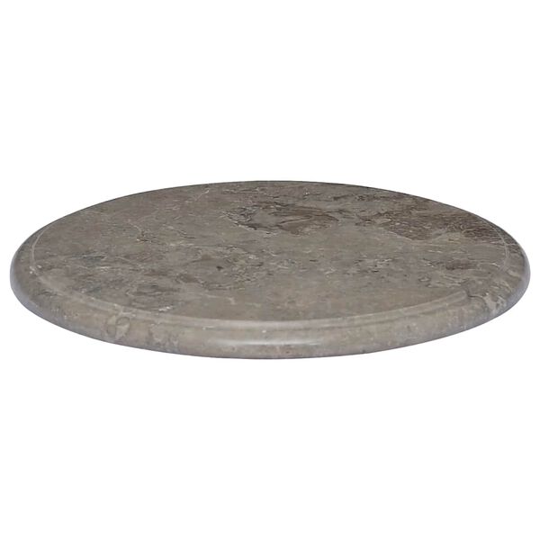 vidaXL Table Top Grey &Oslash;40x2.5 cm Marble