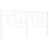 vidaXL Bed Frame without Mattress White 200x200 cm Solid Wood Pine