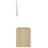 vidaXL 2 Piece Bathroom Furniture Set Sonoma Oak Engineered Wood