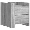 vidaXL Bedside Cabinet Grey Sonoma 45x50x50 cm Engineered Wood