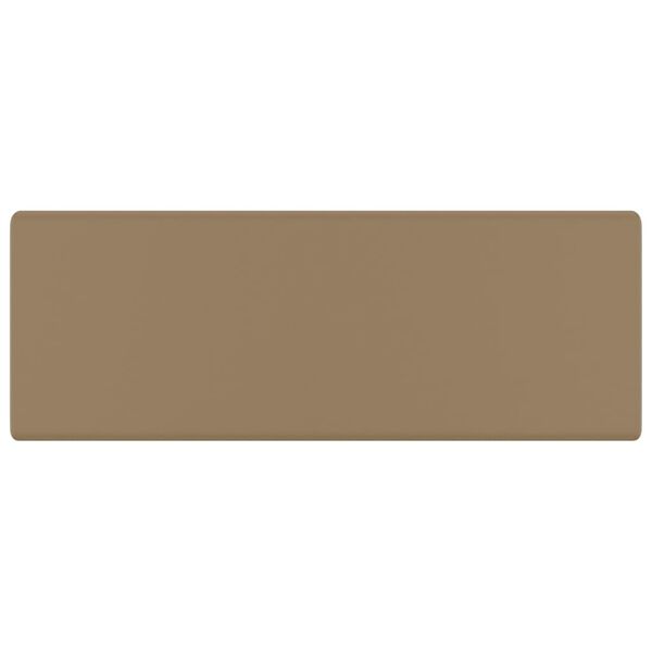 vidaXL Luxury Basin Overflow Square Matt Cream 41x41 cm Ceramic