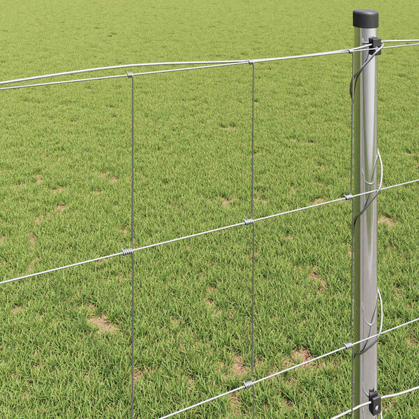 vidaXL Field Fence Silver 25 x 1 m Galvanised steel