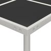 vidaXL Garden Dining Table 170x170x74.5 cm Glass and Steel