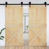 vidaXL Door NARVIK 100x210 cm Solid Wood Pine