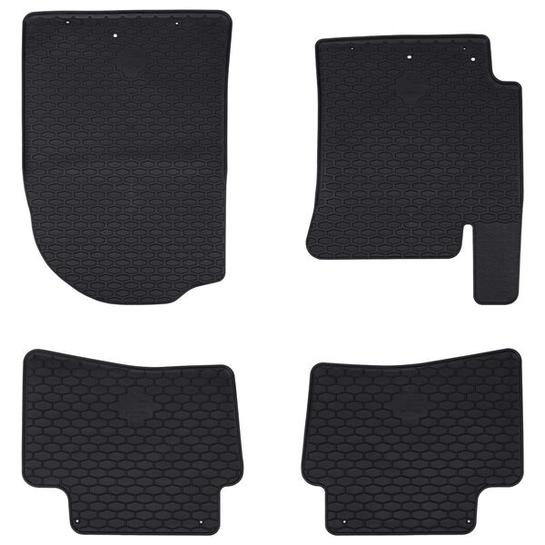 vidaXL Car Mat 4 pcs Black suitable for Kia RIO, STONIC 2017- Rubber