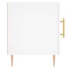 vidaXL Bedside Cabinet White 40x40x50 cm Engineered Wood
