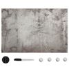 vidaXL Wall Mounted Magnetic Board Glass 50x30 cm