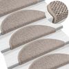 vidaXL Stair Mats Self-adhesive Sisal-Look 30 pcs 56x17x3 cm Platina