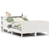 vidaXL Bookcase Bed without Mattress White 140x200cm Solid Wood Pine