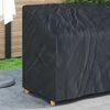 vidaXL Garden Bench Cover Black 134 x 70 x 65 / 94 cm 600D fabric