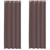 vidaXL Voile Curtains with Grommets 2 pcs Brown 140x300 cm