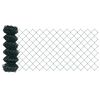 vidaXL Fence and Post Green 0.8 x 25 m Steel