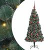 vidaXL Artificial Pre-lit Christmas Tree with Ball Set Green 120 cm