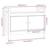 vidaXL Hall Bench White 80x40x60 cm Solid Wood Pine