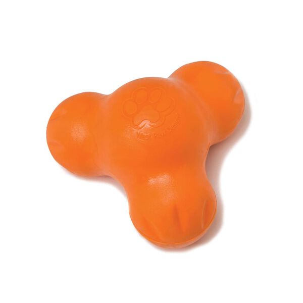 West Paw Dog Toy with Zogoflex Tux Tangerine Orange S
