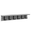 vidaXL Wall-Mounted Coat Rack Wall-Mounted Grey Sonoma Engineered wood