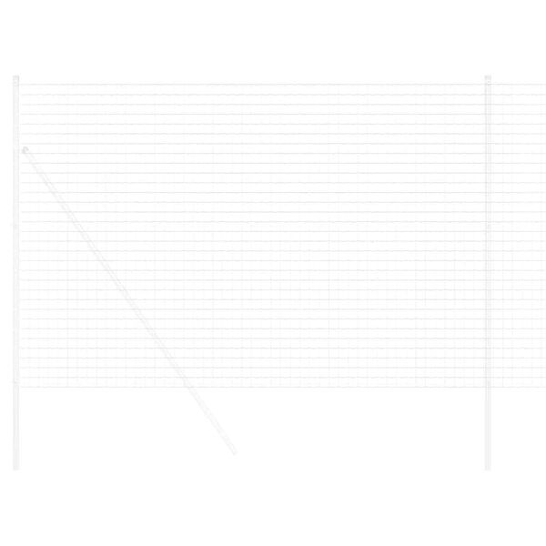 vidaXL Euro Fence Silver 1.6 x 10 m Hot dip galvanized iron