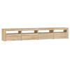 vidaXL TV Cabinet with LED Lights Sonoma Oak 240x35x40 cm