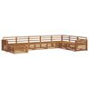 vidaXL Sofa Sets 8 pcs Natural Solid Acacia Wood