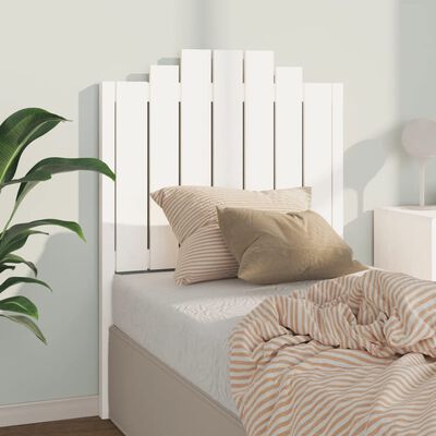 vidaXL Bed Headboard White 81x4x110 cm Solid Wood Pine