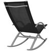 vidaXL Garden Rocking Chairs 2 pcs Steel and Textilene Black