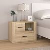 vidaXL Bedside Cabinet Sonoma Oak 60x36x45 cm Engineered Wood