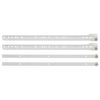 vidaXL Drawer Slide 12 pcs White 450 mm Steel