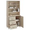 vidaXL Highboard HAMAR Solid Wood Pine Honey Brown