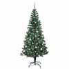 vidaXL Artificial Pre-lit Christmas Tree Green 240 cm PVC and Metal