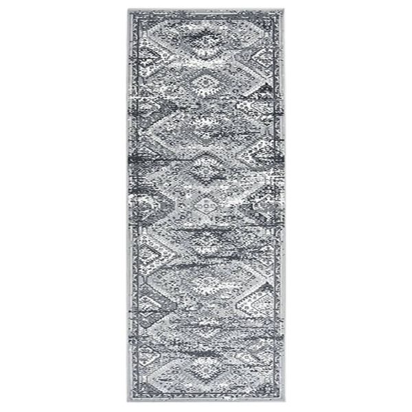 vidaXL Runner Rug BCF Oriental Grey 100x250 cm