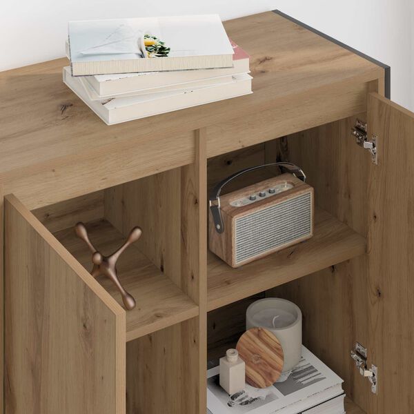 vidaXL Side Cabinet Artisian Oak 79 x 36 x 75 cm Engineered Wood