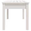 vidaXL Garden Bench White 109x44x45 cm Solid Wood Pine
