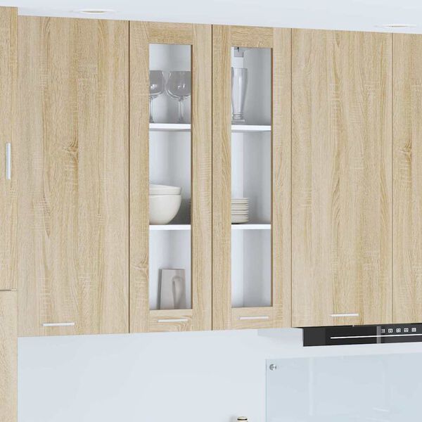 vidaXL Hanging Cabinet Sonoma Oak 60 x 31 x 100 cm Engineered Wood
