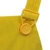 vidaXL Waterproof Heavy-duty 2-piece Rain Suit with Hood Yellow XL