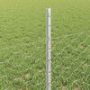 vidaXL Fence with Post Silver 0.5 x 10 m Steel