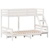vidaXL Bunk Bed without Mattress 90x200/120x200 cm White Solid Wood